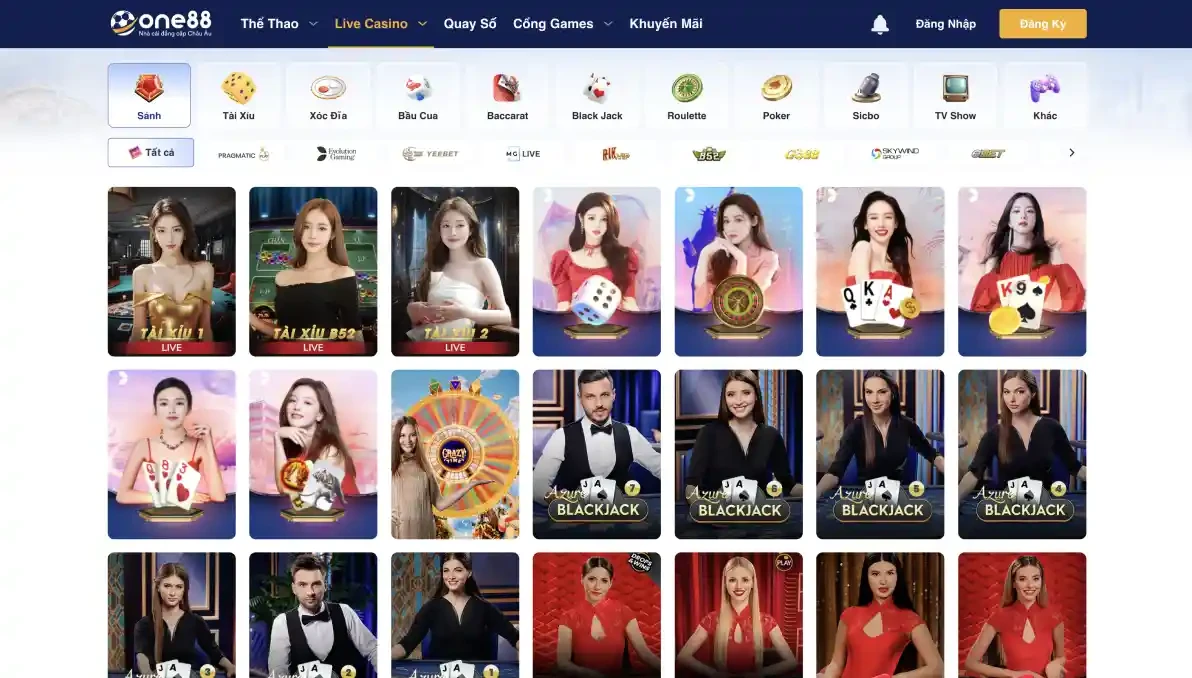 ONE88 Mách bạn địa chỉ chơi Live Casino uy tín, tốt nhất